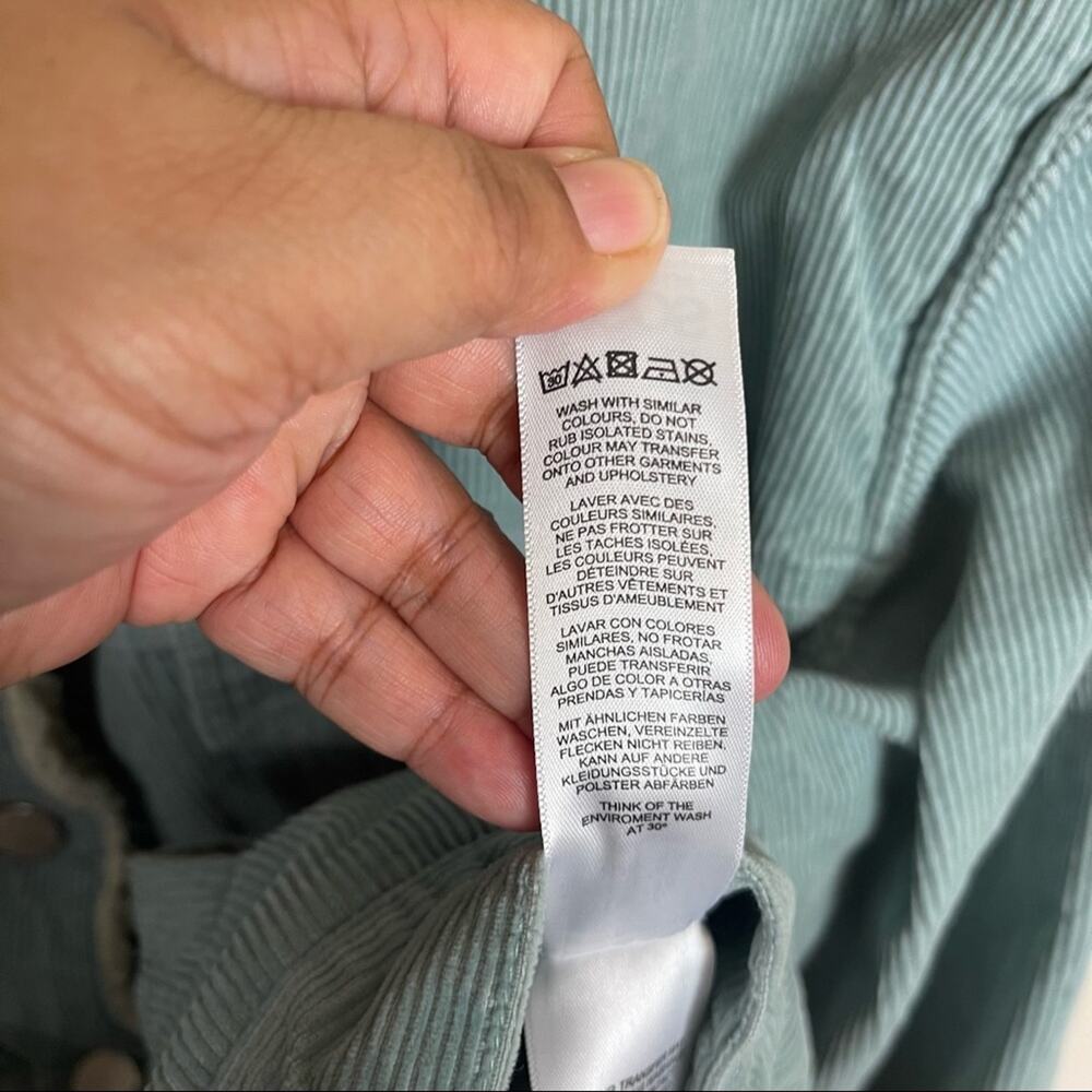 Asos Denim Corded Button Up Jacket With Fleece Co… - image 6